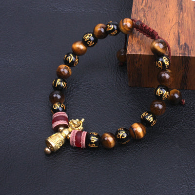 Royal Mantra Tiger Eye Bracelet