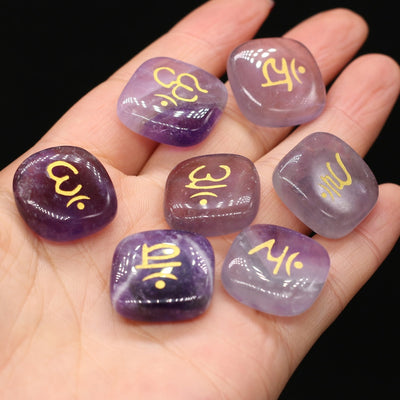 Intuitive Amethyst Rune Stone Set