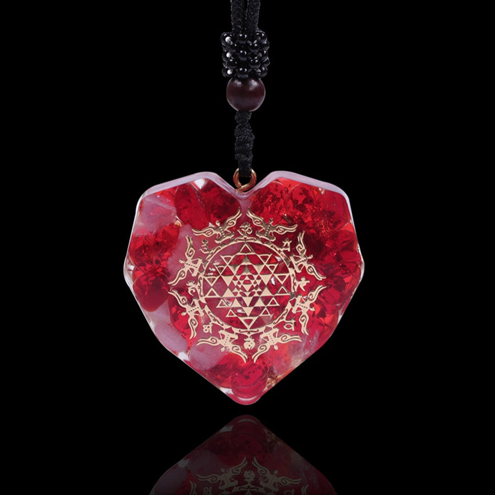 Long Lasting Love Red Agate Necklace