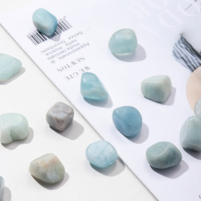 Waves of Calm Aquamarine Pocket Stones