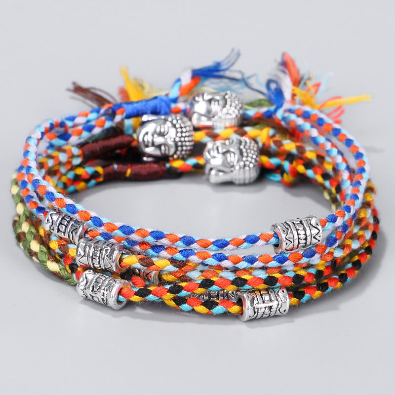 Handmade Tibetan Cord Lucky Bracelet