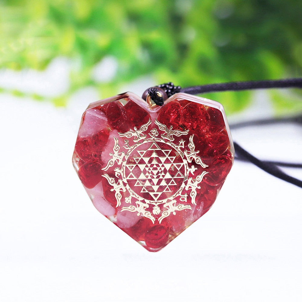 Long Lasting Love Red Agate Necklace