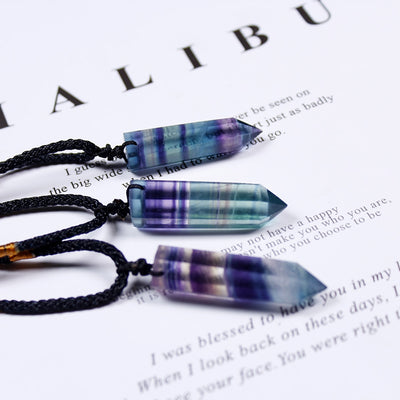 Self-Control Rainbow Fluorite Necklace