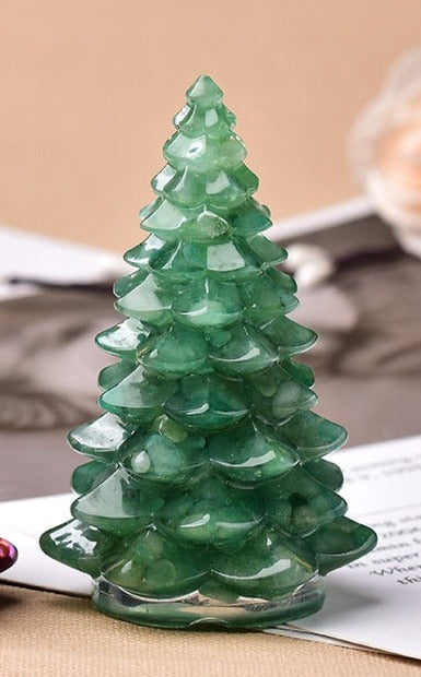 Evergreen Abundance Green Aventurine Tree