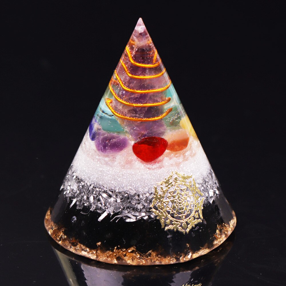 Obsidian Protection Cone Pyramid