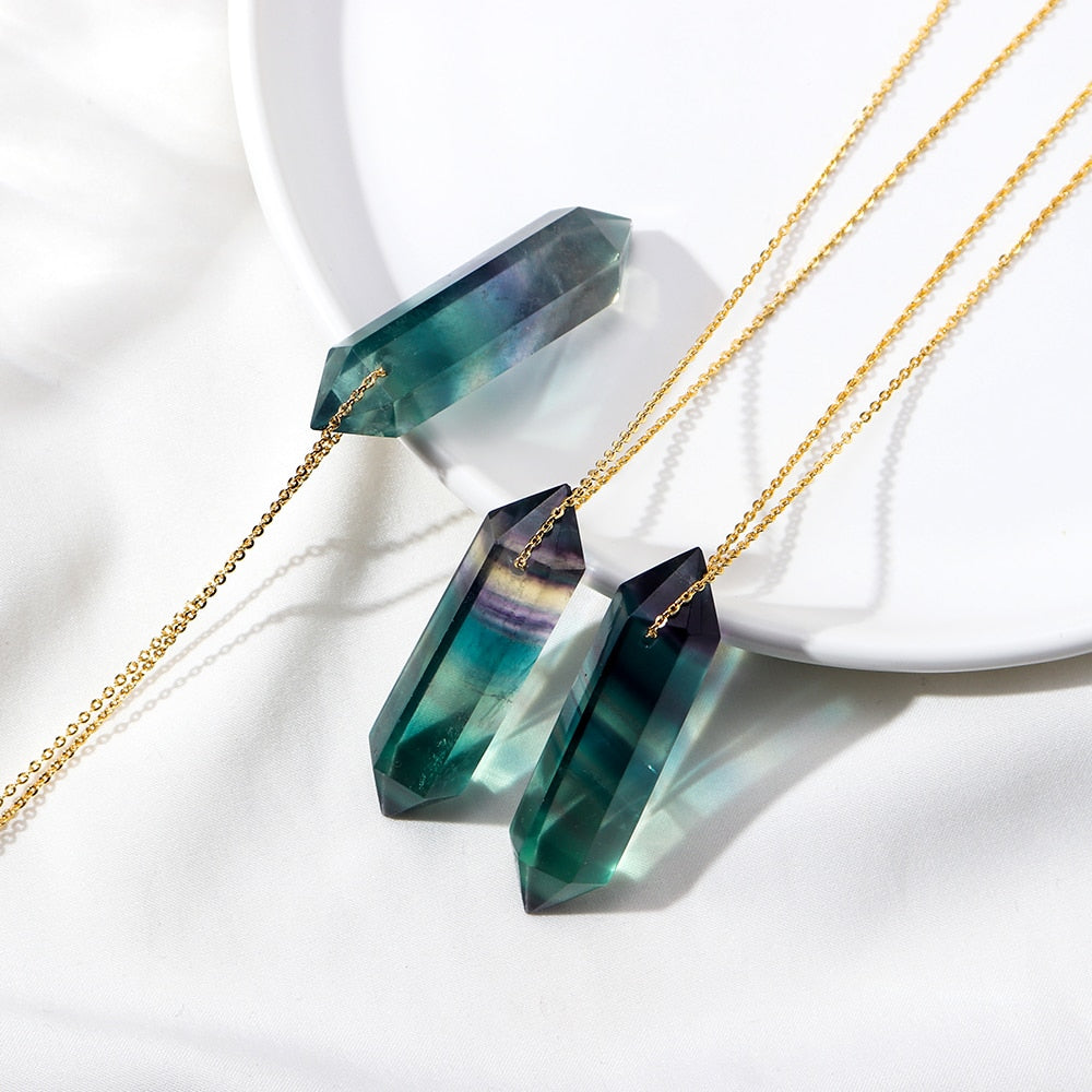 Creative Clarity Rainbow Fluorite Pendant