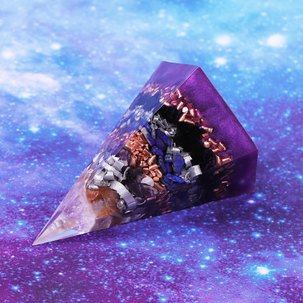 Balancing Amethyst Pentacone