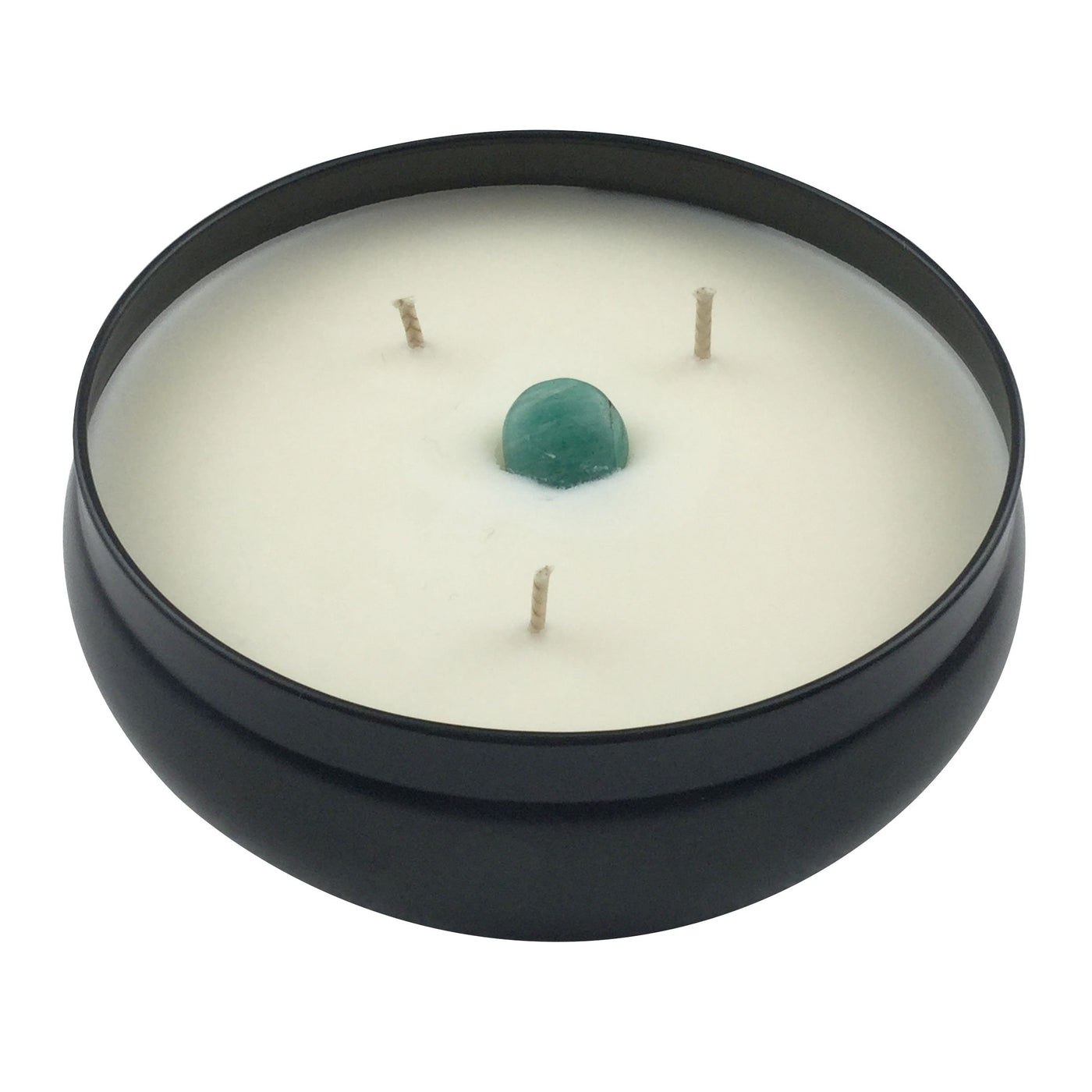 Amazonite Crystal Infused Soy Wax Candle