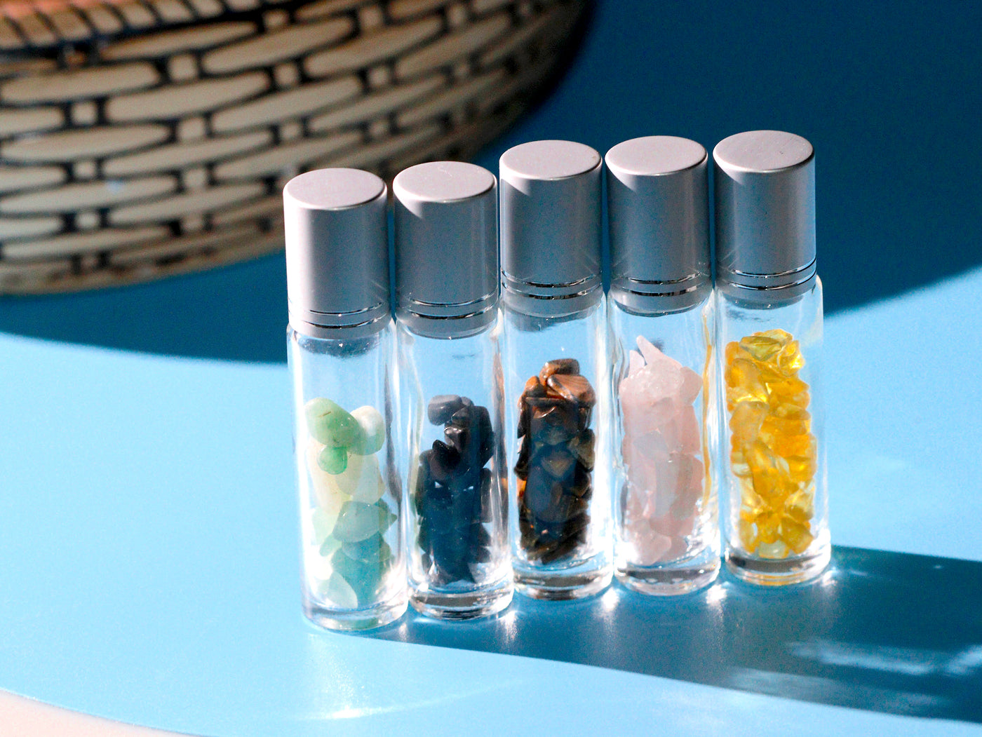 Gemstone Essential Oil Roller Bottle Collection