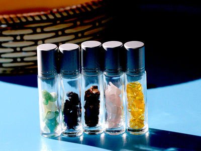 Gemstone Essential Oil Roller Bottle Collection