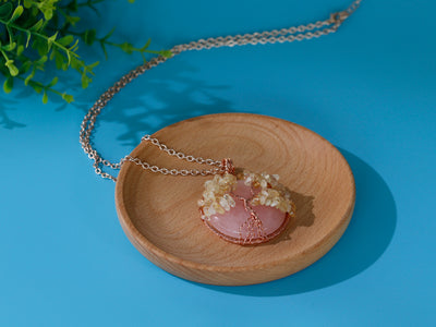 Sacred Success Rose Quartz and Citrine Necklace