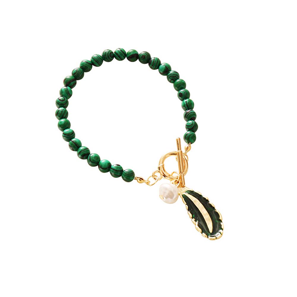 Spirit Of Nature Malachite Pearl Bracelet