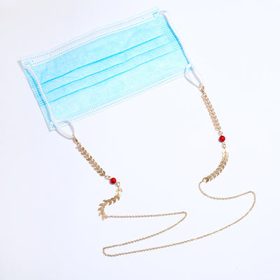 Red Agate Eyeglasses Chain