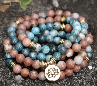 Pure Apatite Grounding and Manifestation Mala