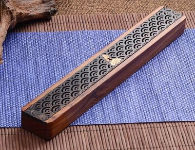 Creative Retro Wooden Box Incense Burner