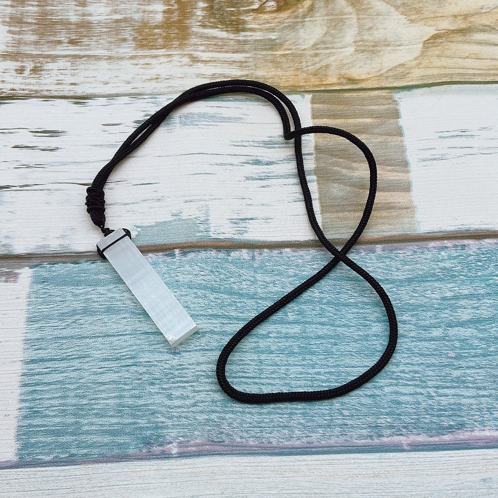 Selenite Crystal Necklace