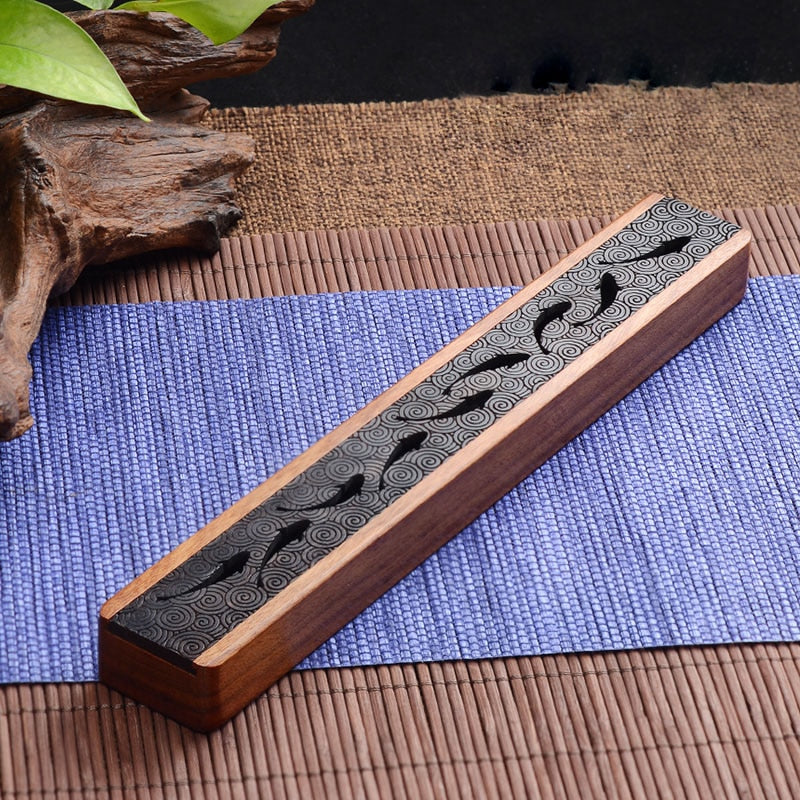 Creative Retro Wooden Box Incense Burner