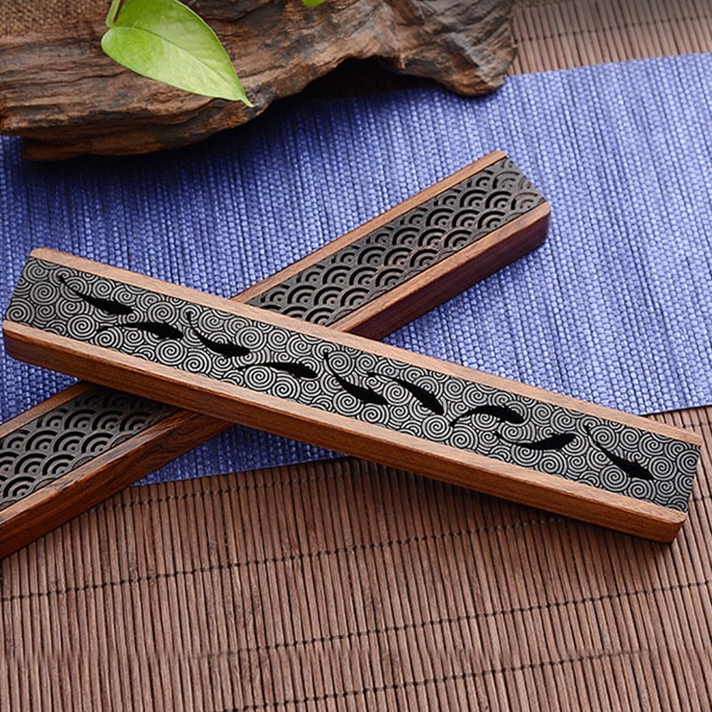 Creative Retro Wooden Box Incense Burner