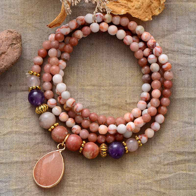 Boho Jasper Chakra Necklace