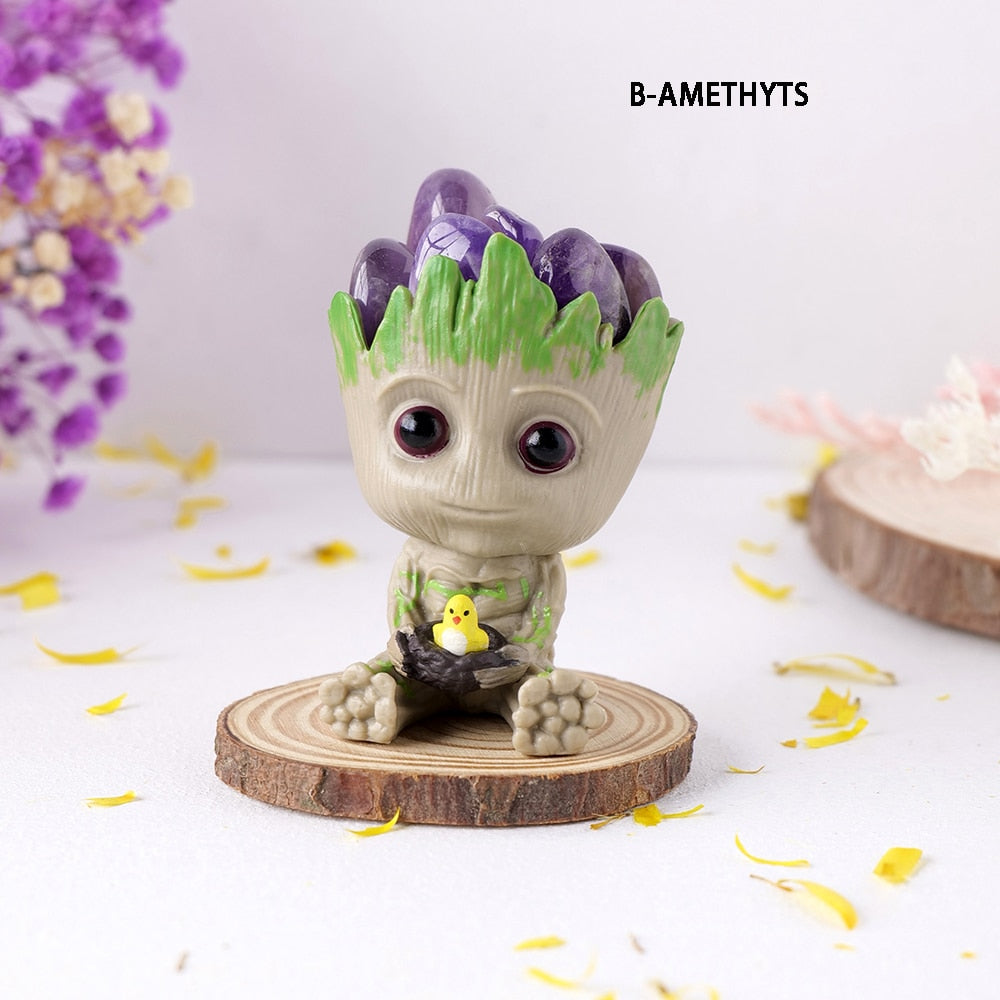 Baby Groot Crystal Figurine