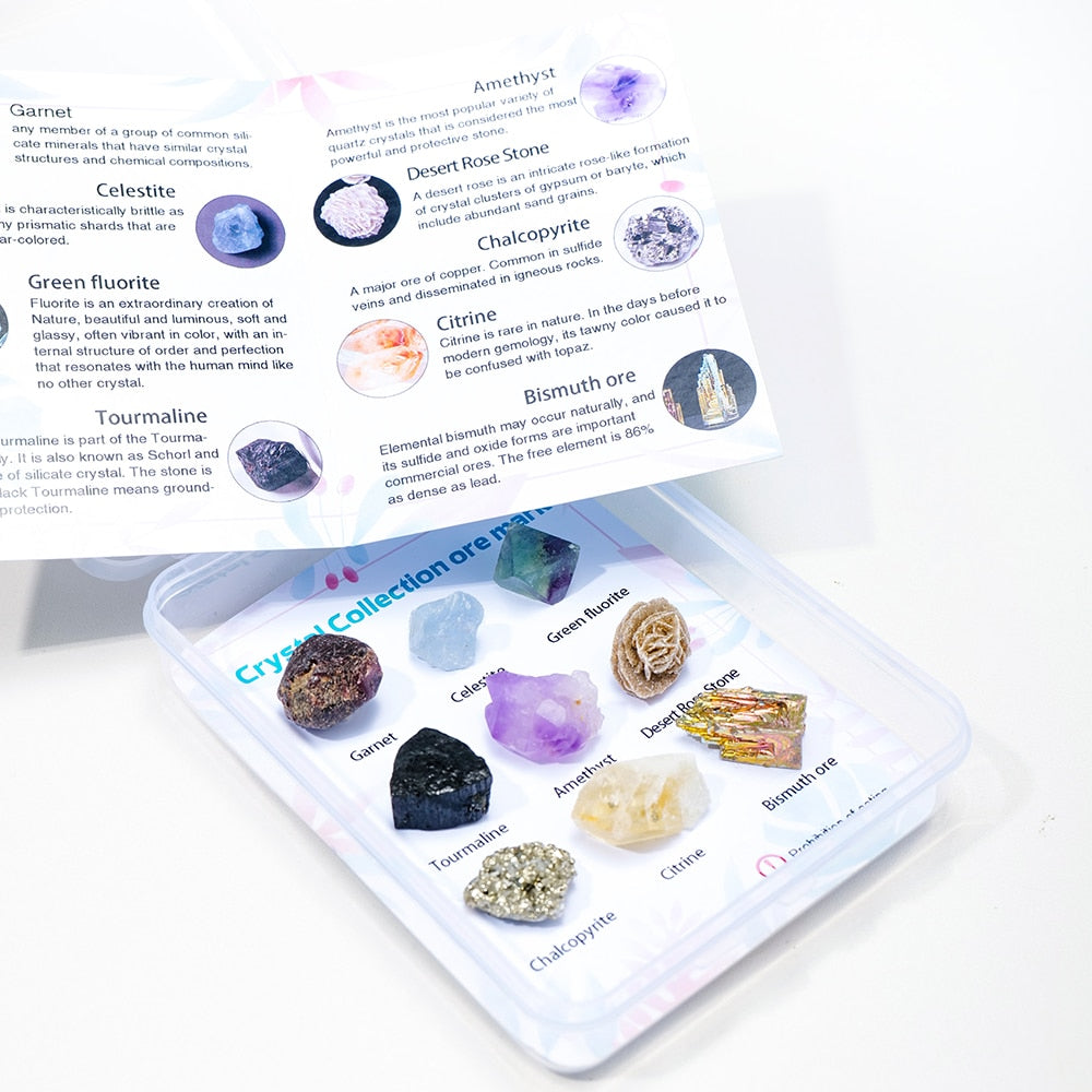 Natural Quartz Mineral Collection Box