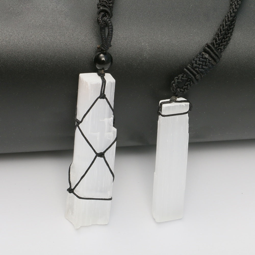 Selenite Crystal Necklace