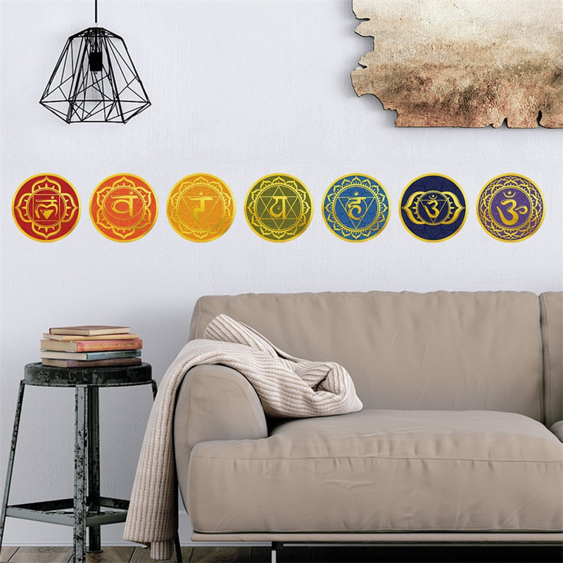 Chakra Energy Wall Decal Set