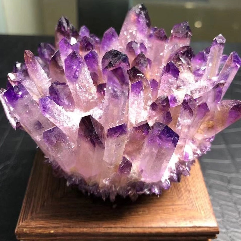 Sacred Transformation Purple Phantom Quartz Cluster