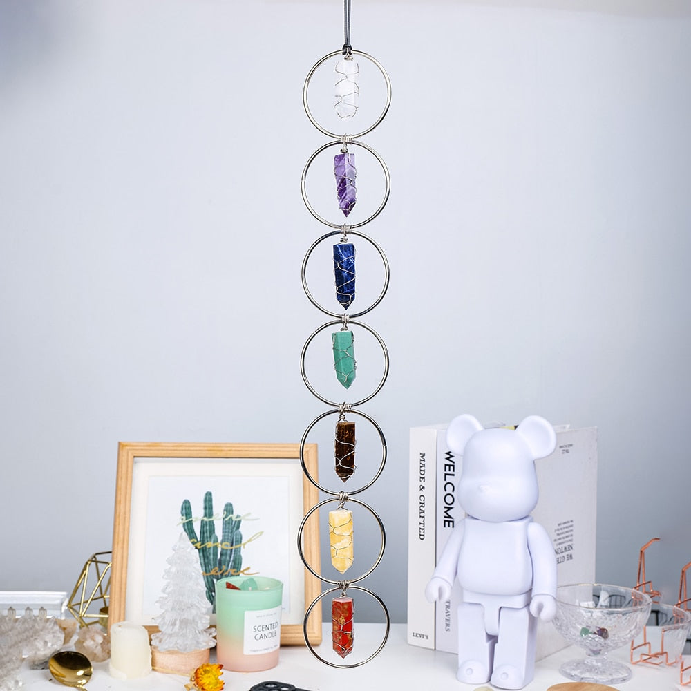 7 Chakra Wand Wall Hanger