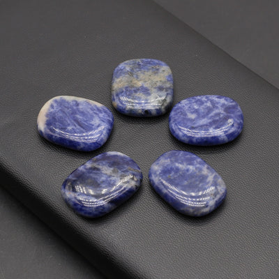 Sodalite Intuitive Oval Palm Stone Set