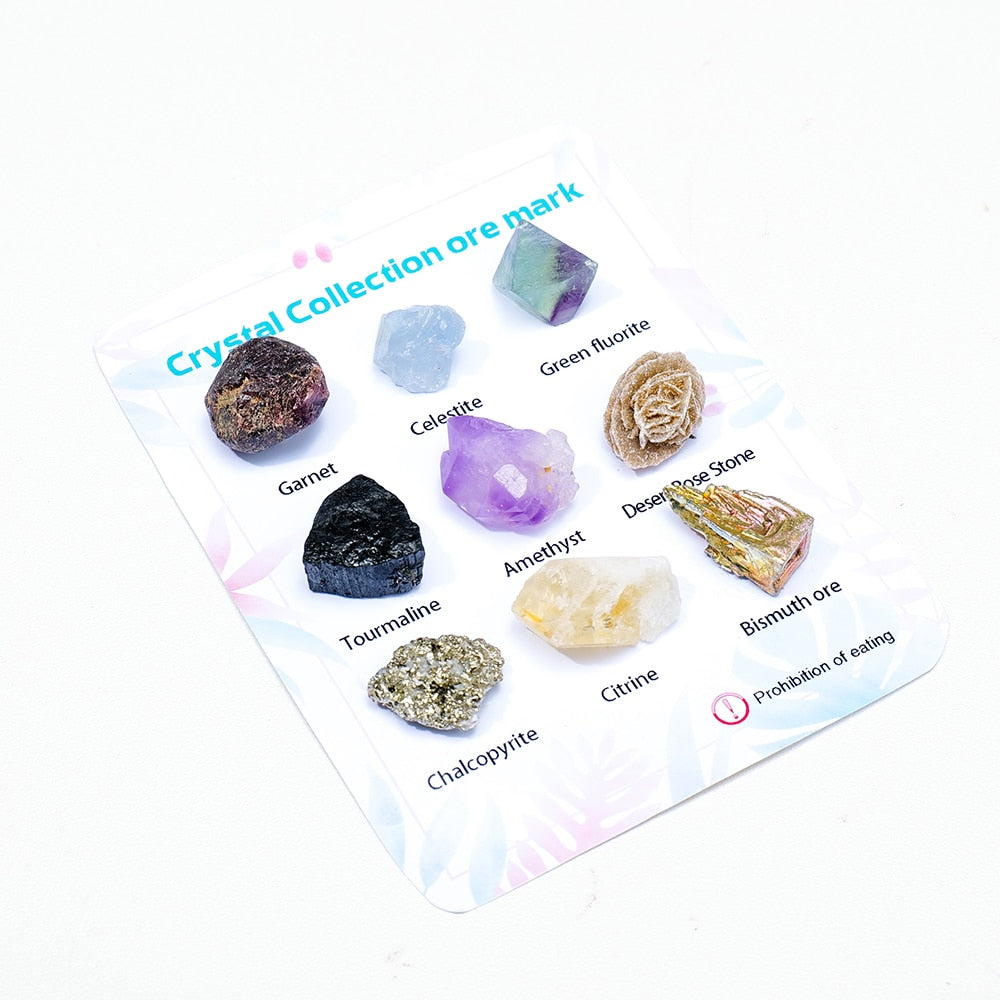 Natural Quartz Mineral Collection Box