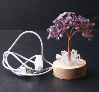 Tree Of Healing Amethyst Lamp