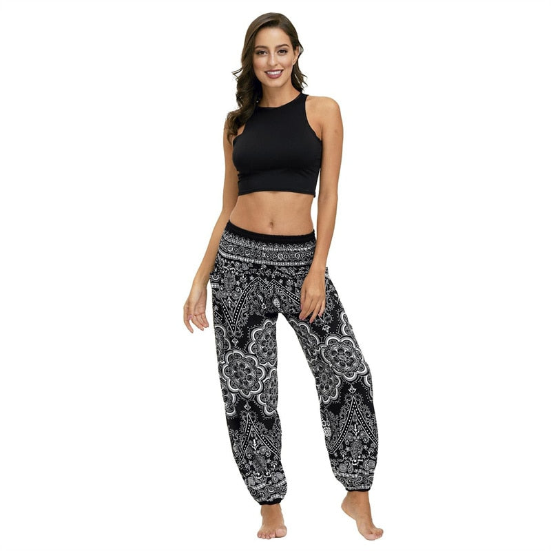 Black Bohemian Beach Pants