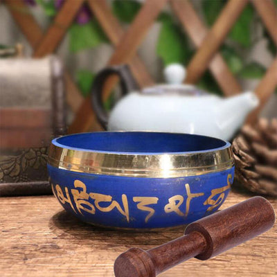 Timeless Blue Tibetan Singing Bowl Set