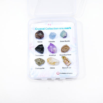 Natural Quartz Mineral Collection Box