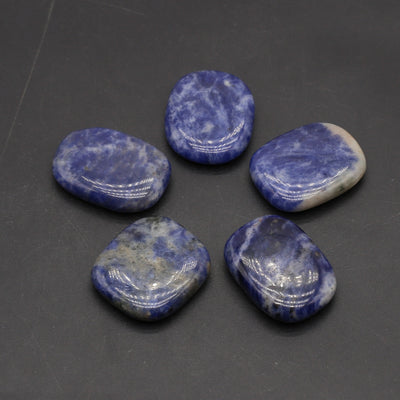 Sodalite Intuitive Oval Palm Stone Set