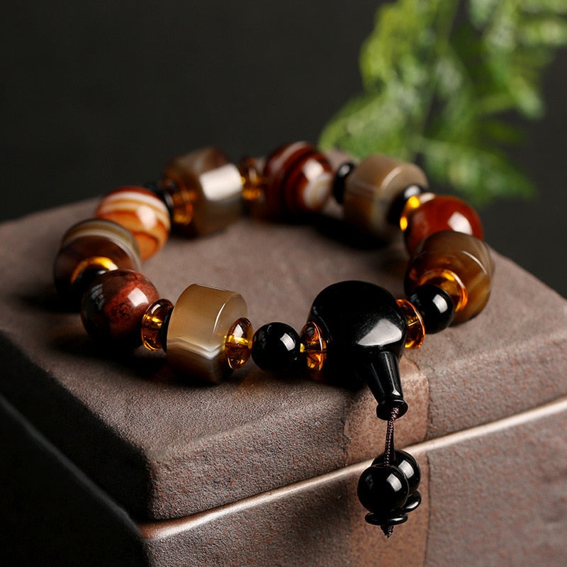 Inner Stability Tibetan Agate Bracelet