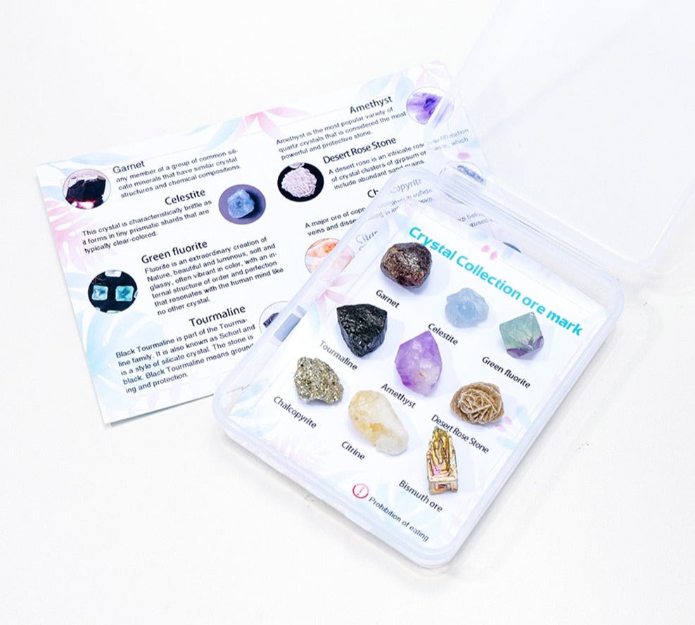 Natural Quartz Mineral Collection Box