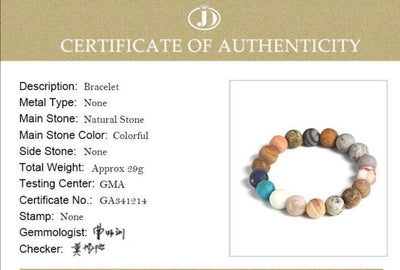 Solar System Natural Matte Stone Bracelet