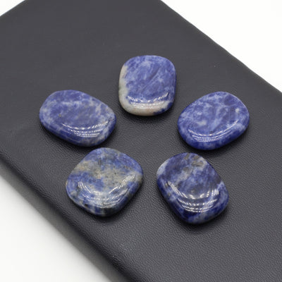 Sodalite Intuitive Oval Palm Stone Set