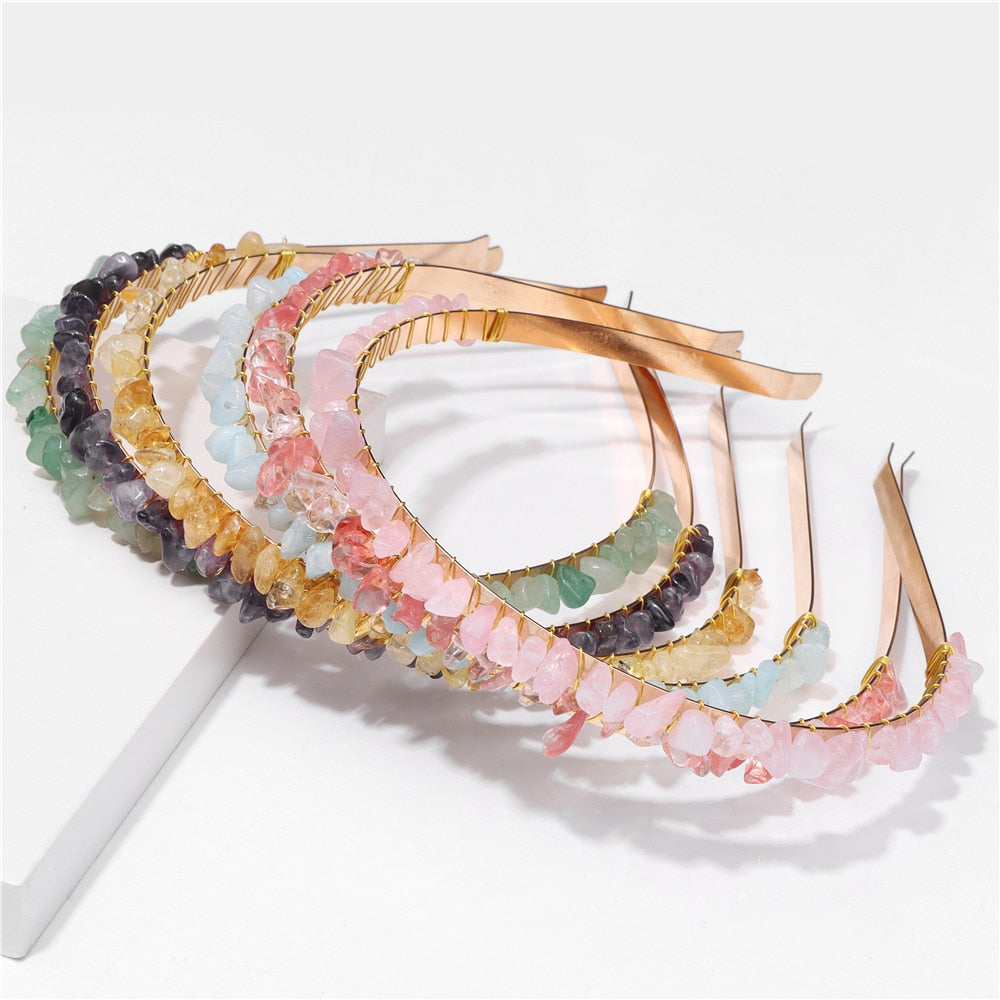 Calming Gemstone Hair Hoop