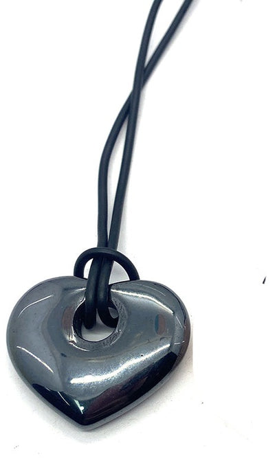 Healing Hematite Heart Necklace