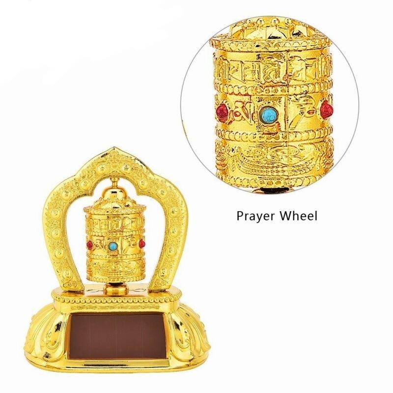 Solar Energy Spinning Tibetan Prayer Wheel