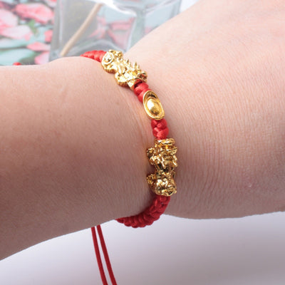 Lucky Pixiu Braided Bracelet