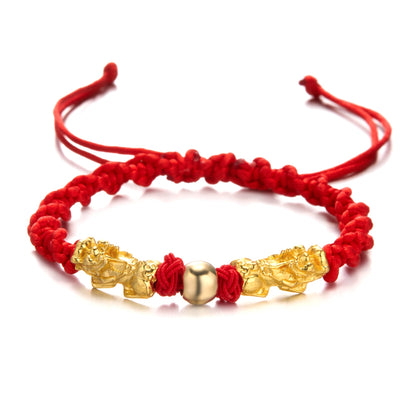 Lucky Pixiu Braided Bracelet