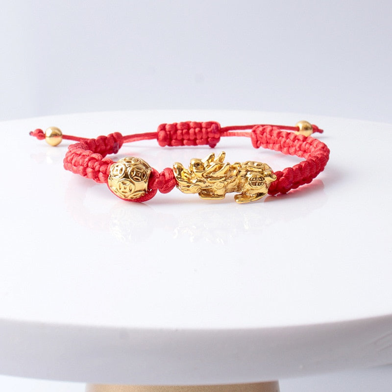 Lucky Pixiu Braided Bracelet