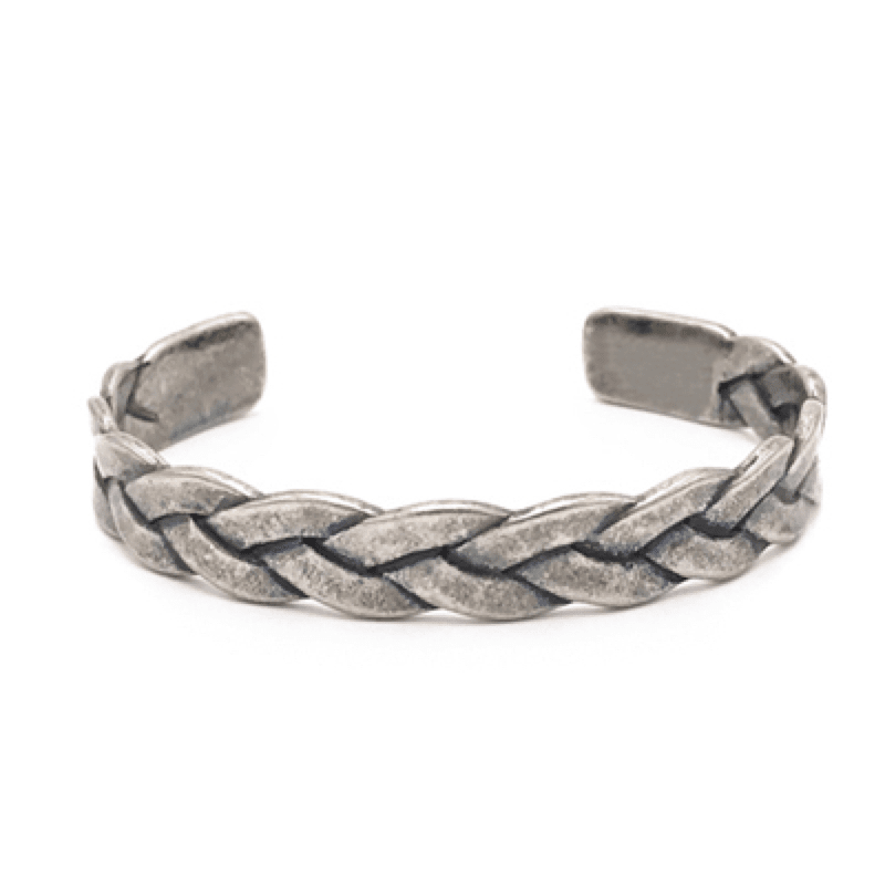 Braided Elements Bracelet Antique Silver Bracelet