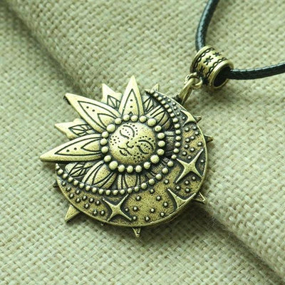 Celestial Balance Necklace Bronze Necklace