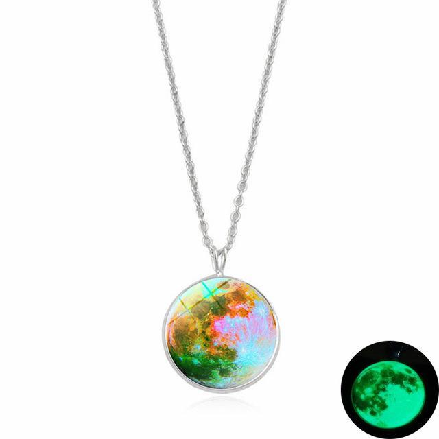 Dark Side of The Moon Necklace Colorful Mix Necklace