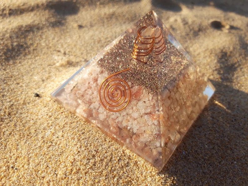 Golden Star Sunstone Pyramid